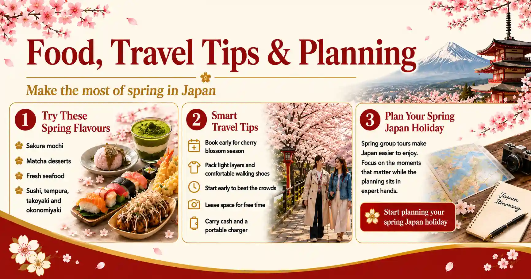 Japanese Cuisine to Try During Your Spring Tour